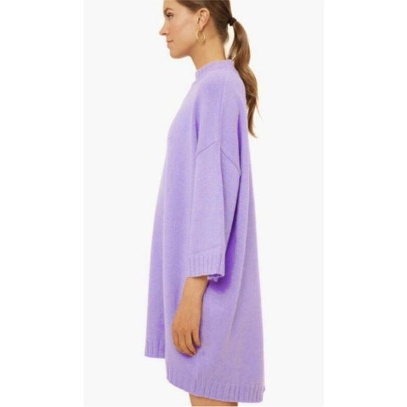 Tuckernuck Thistle Knit Maxine Sweater Dress Purple Size XXL - Picture 4 of 11